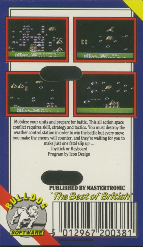 Back Cover for Invasion (ZX Spectrum)