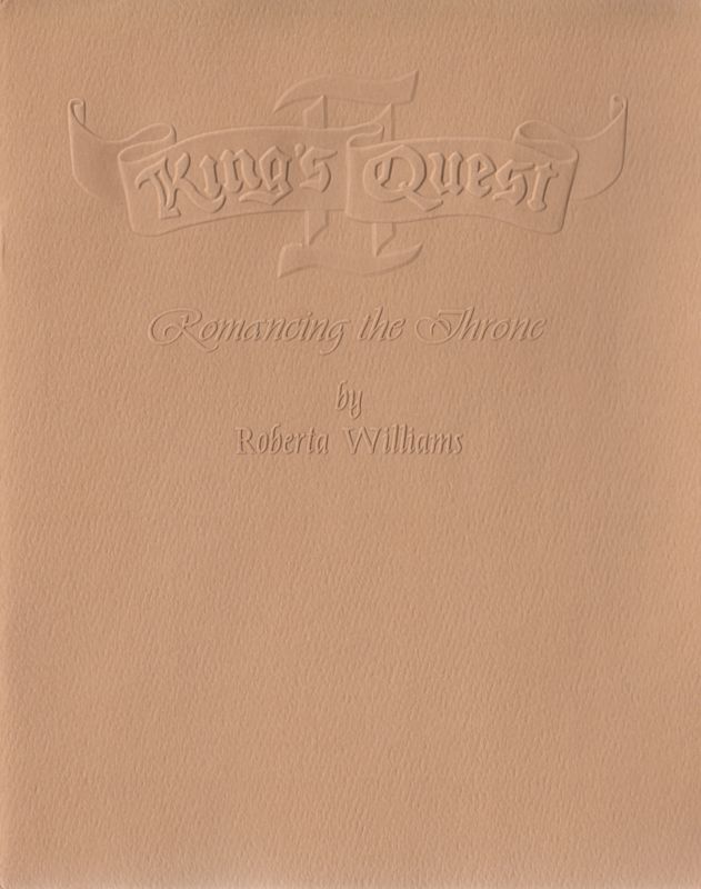 Extras for King's Quest II: Romancing the Throne (Amiga) (Alternate Disk design): Story Book - Front