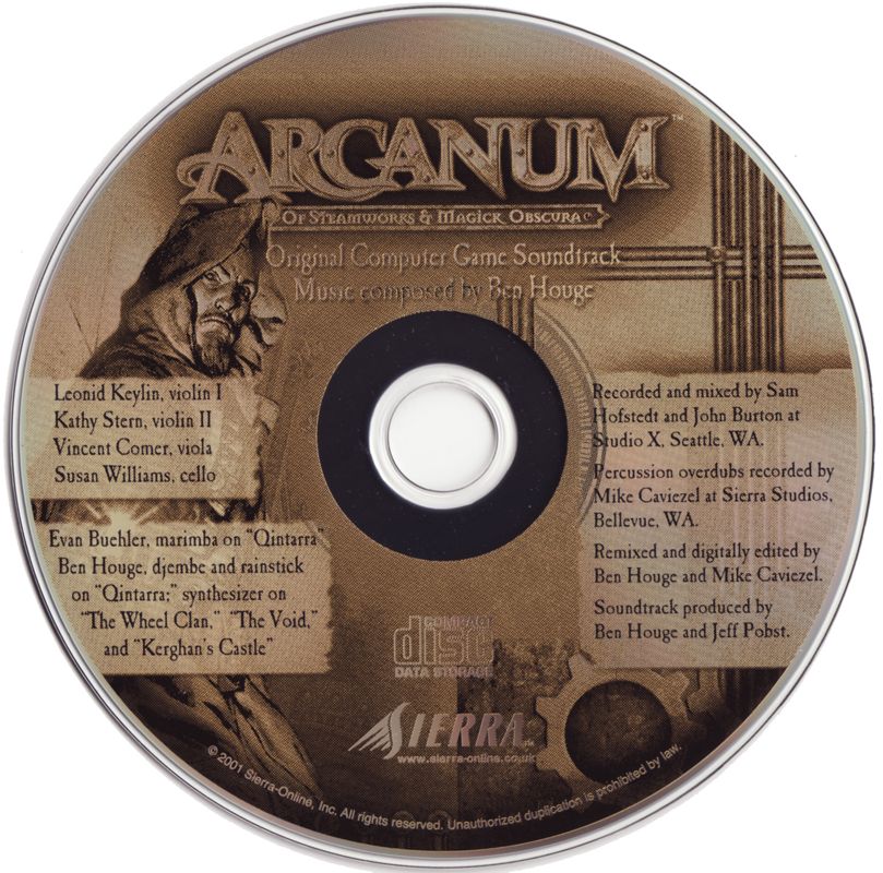 Soundtrack for Arcanum: Of Steamworks & Magick Obscura (Windows) (Limited Print with soundtrack): Media