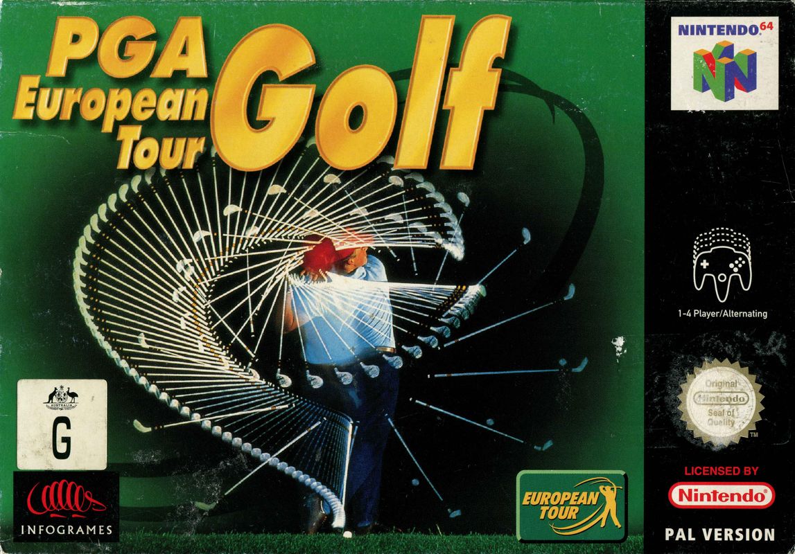 PGA European Tour Golf cover or packaging material MobyGames