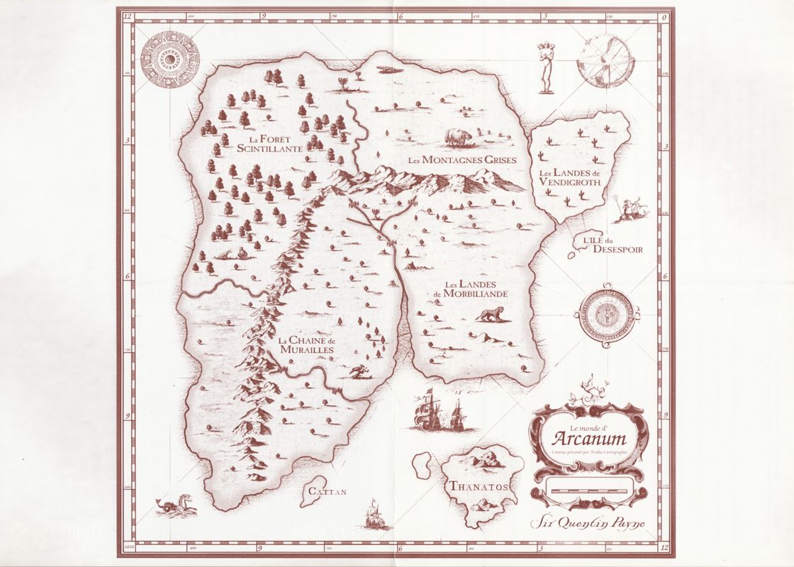 Map for Arcanum: Of Steamworks & Magick Obscura (Windows) (Limited Print with soundtrack)