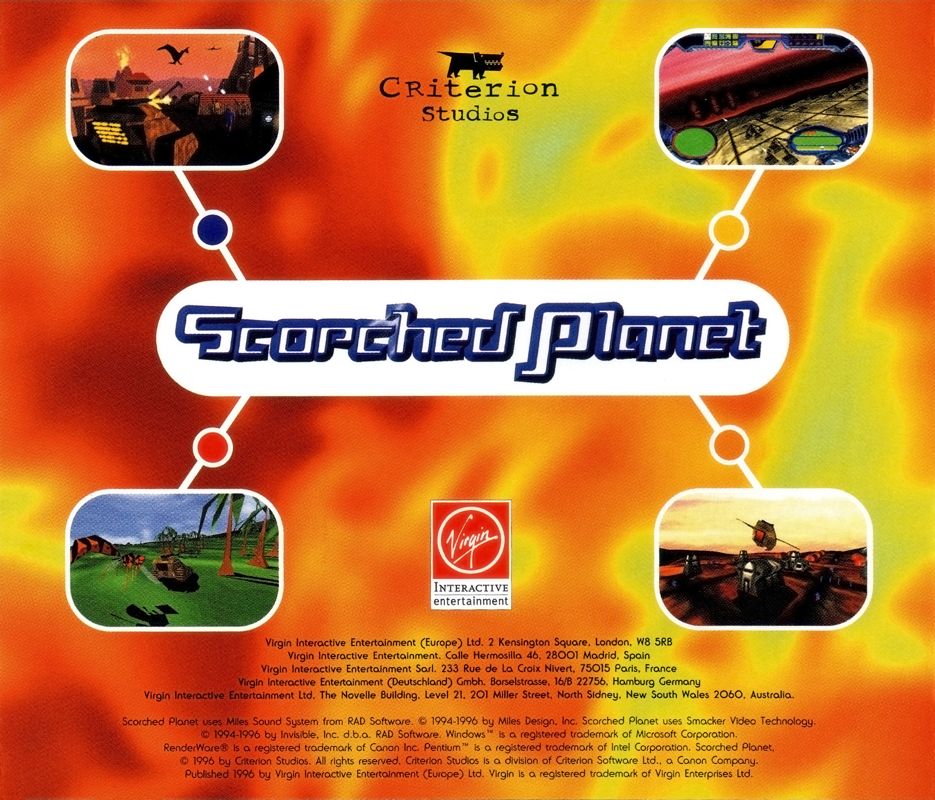 Other for Scorched Planet (DOS and Windows): Jewel Case - Back
