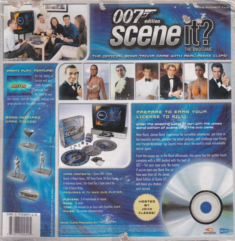 Back Cover for Scene It? 007 Edition (DVD Player)