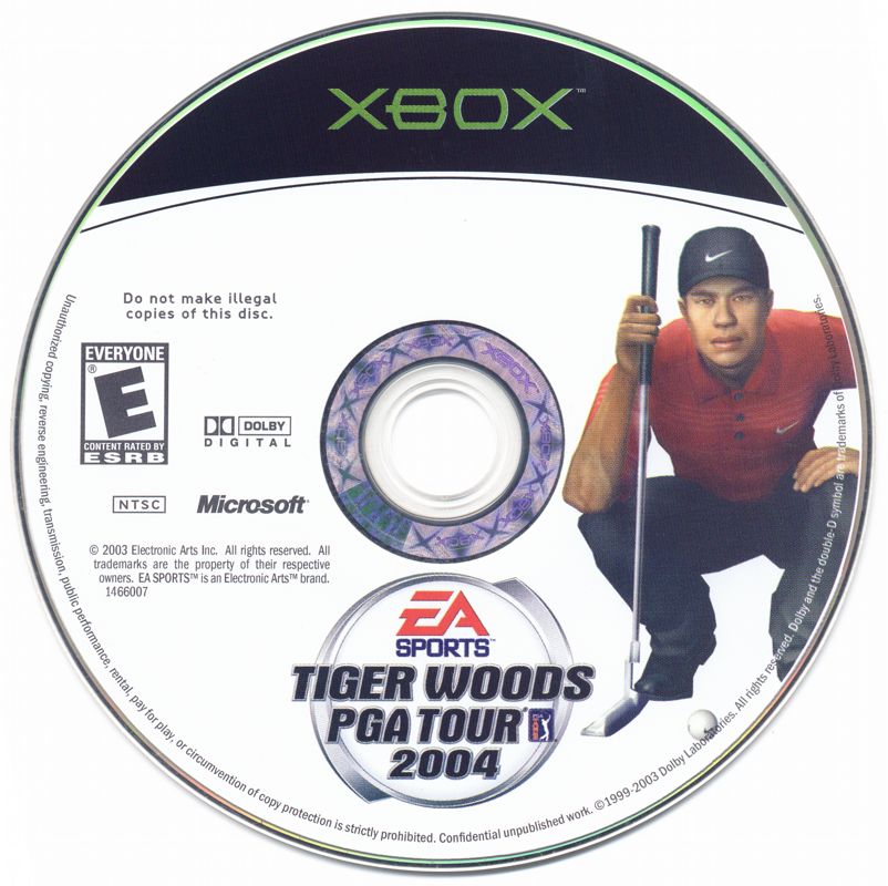 Media for Tiger Woods PGA Tour 2004 (Xbox)