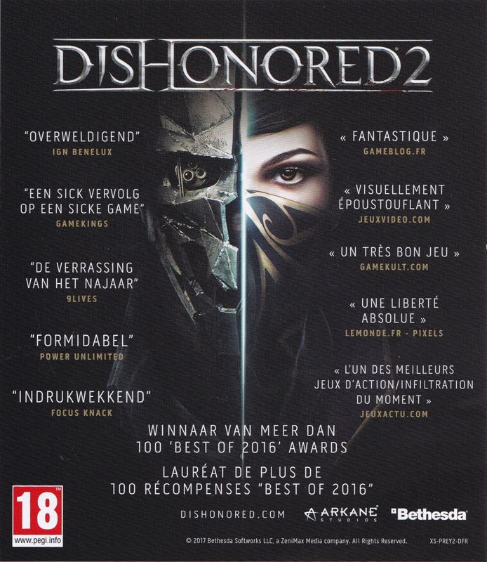 Advertisement for Prey (Windows): Dishonored 2