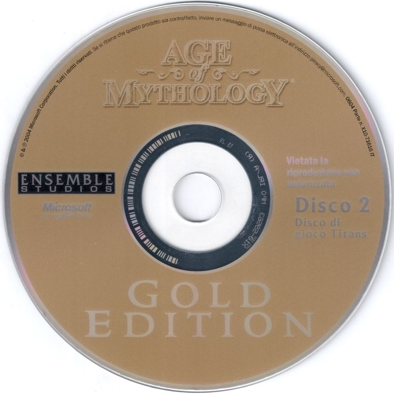 Media for Age of Mythology: Gold Edition (Windows): Disc 2