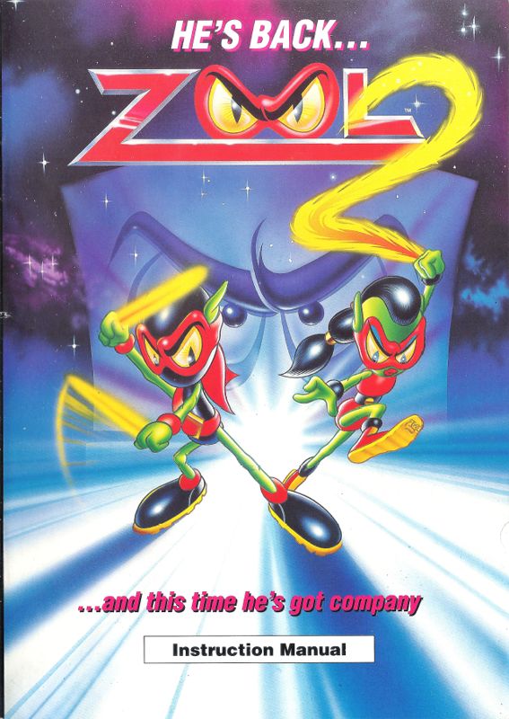 Manual for Zool 2 (DOS) (3.5'' floppy disk release): Front