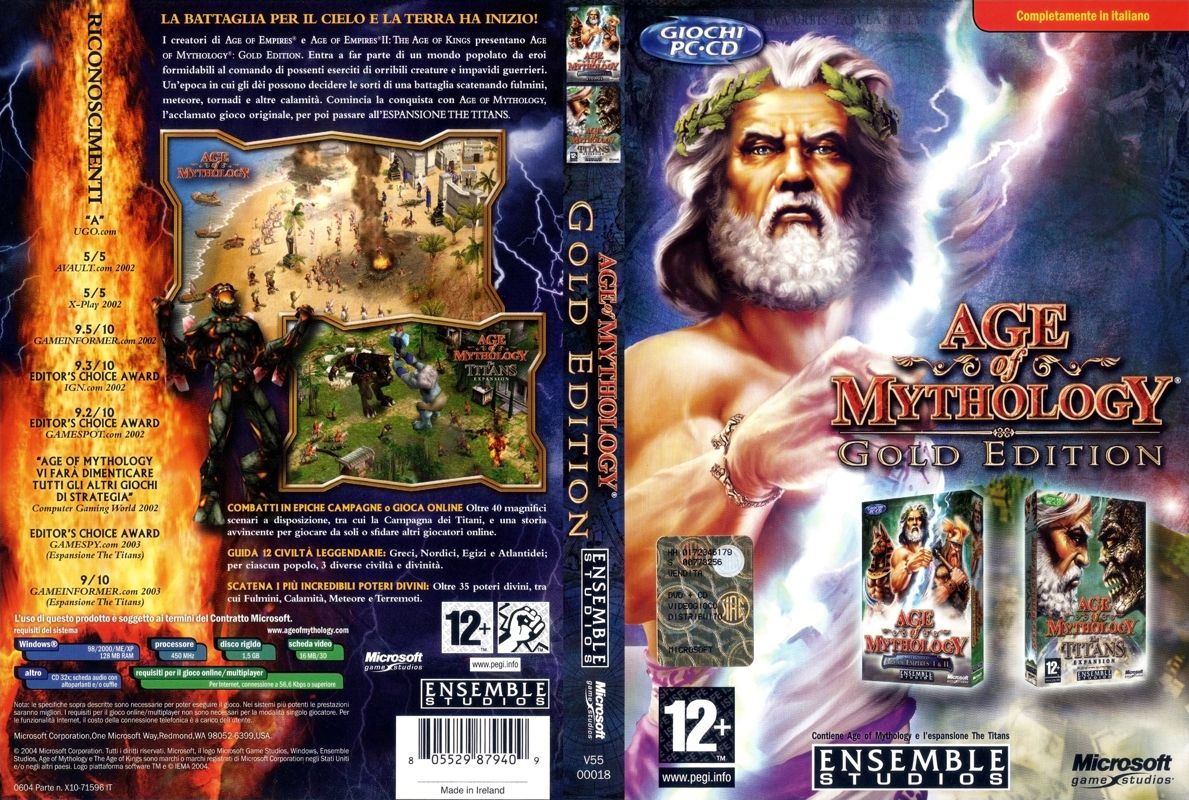 Age of Mythology: Gold Edition cover or packaging material - MobyGames