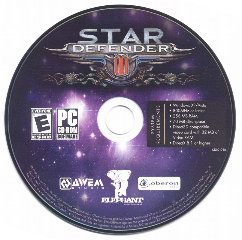 Media for Star Defender III (Windows)