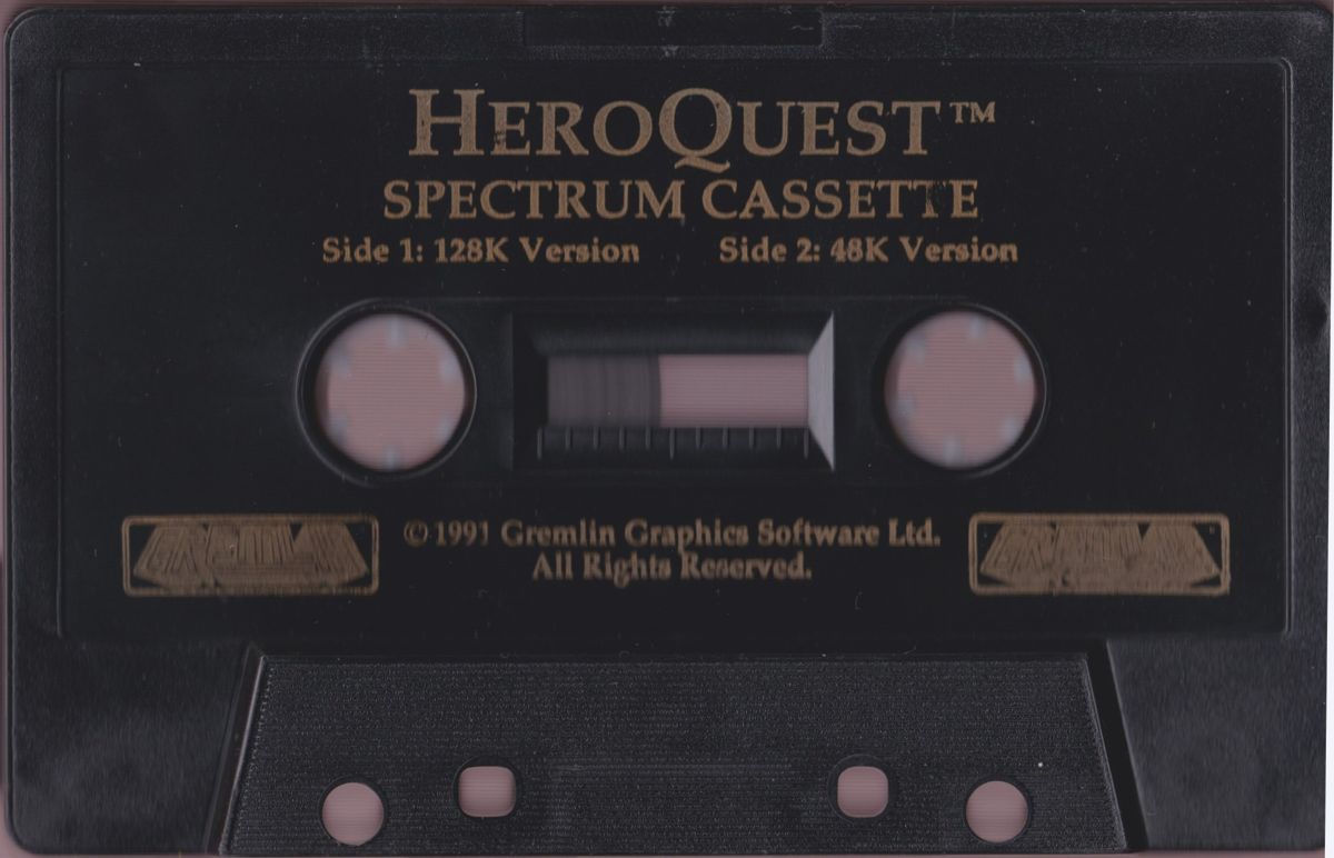 Media for HeroQuest (Amstrad CPC and ZX Spectrum): Spectrum