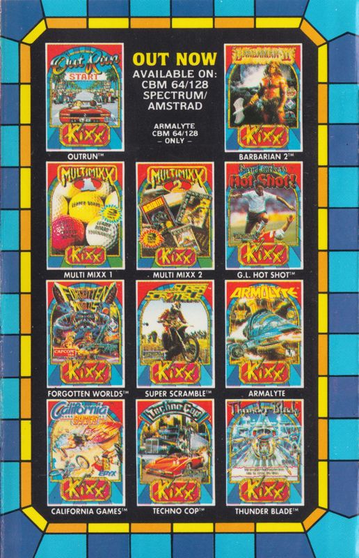 Inside Cover for Indiana Jones and the Last Crusade: The Action Game (ZX Spectrum) (Kixx release)