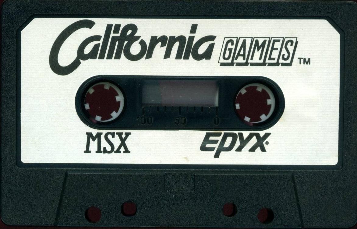 Media for California Games (MSX)