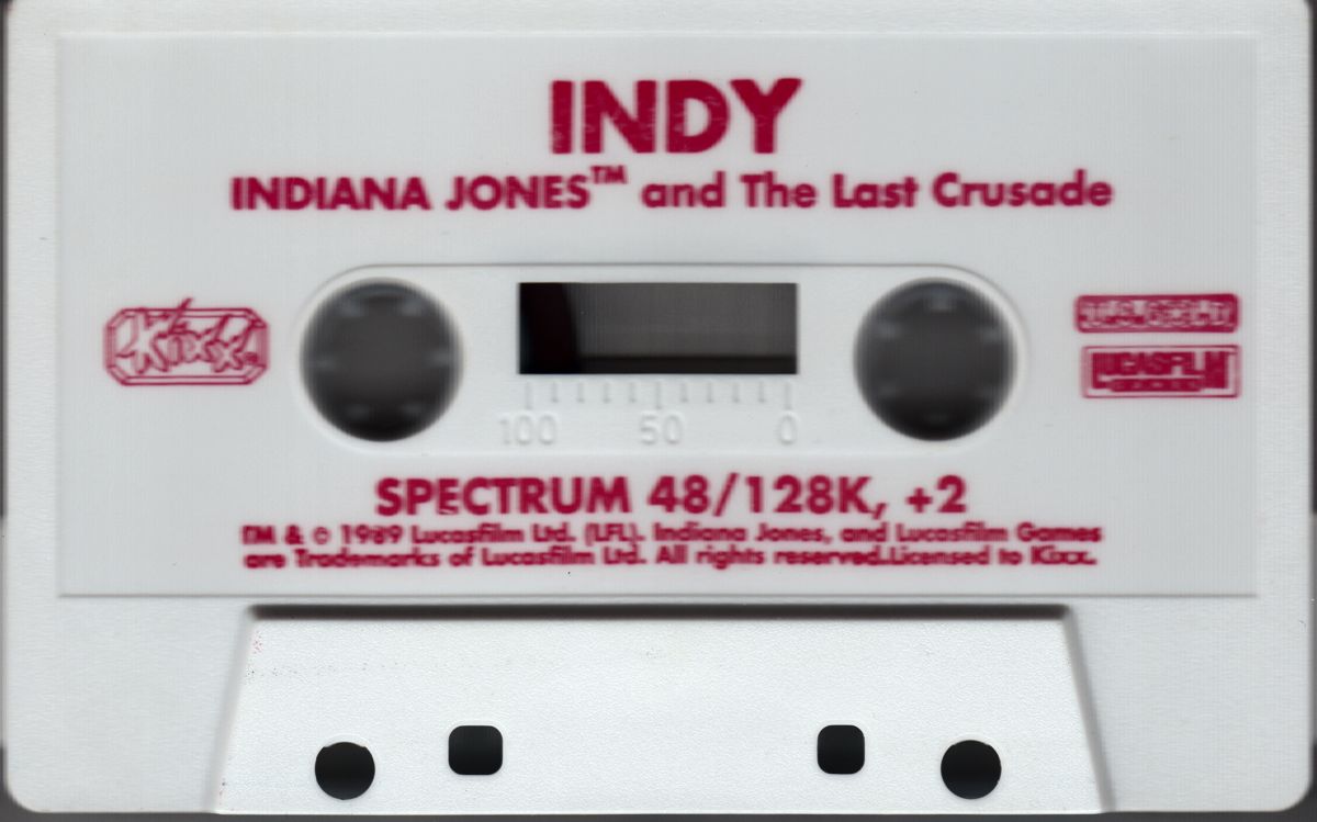 Media for Indiana Jones and the Last Crusade: The Action Game (ZX Spectrum) (Kixx release)
