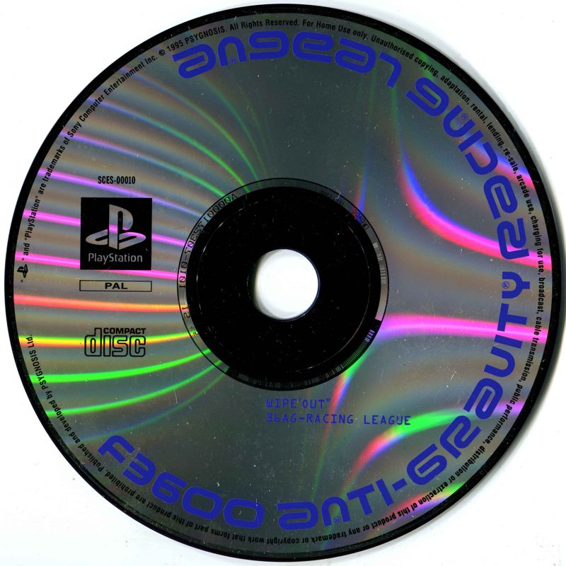 Media for WipEout (PlayStation) (Platinum release with alternate disc)