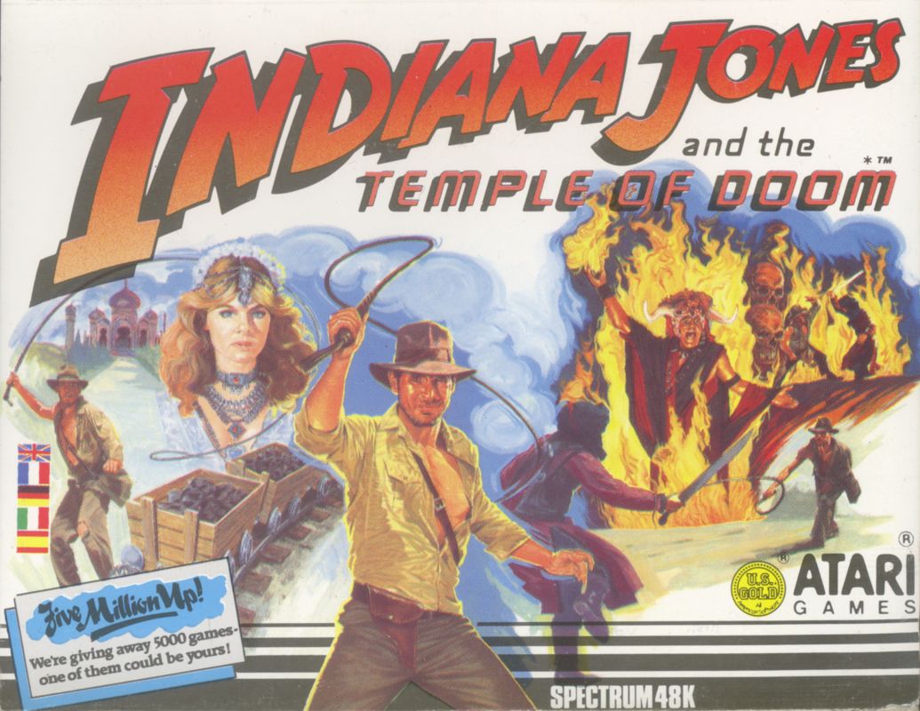 Front Cover for Indiana Jones and the Temple of Doom (ZX Spectrum)