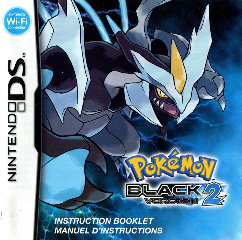 Manual for Pokémon Black Version 2 (Nintendo DS): Front