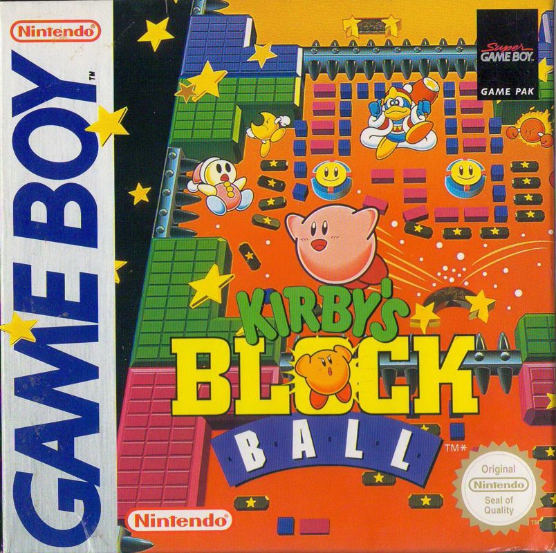 Front Cover for Kirby's Block Ball (Game Boy)