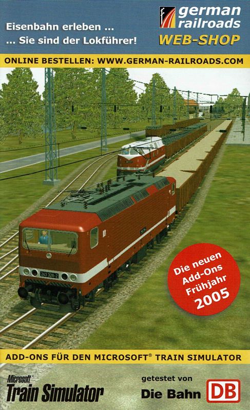 Advertisement for German Trains Volume 3: Die V 200 Familie (Windows): Web Shop - Front