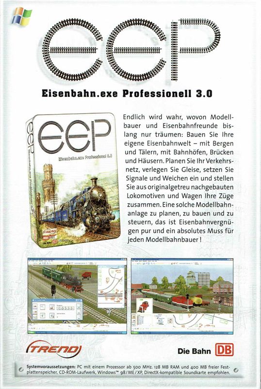 Advertisement for German Trains Volume 3: Die V 200 Familie (Windows): Front