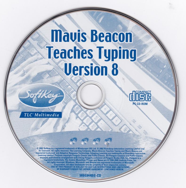 Media for Mavis Beacon Teaches Typing: Version 8 (Windows and Windows 16-bit)