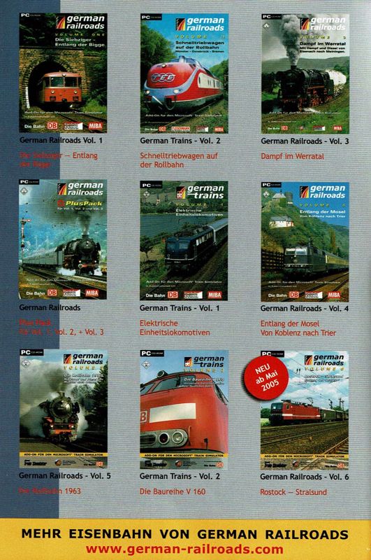 Manual for German Trains Volume 3: Die V 200 Familie (Windows): Back