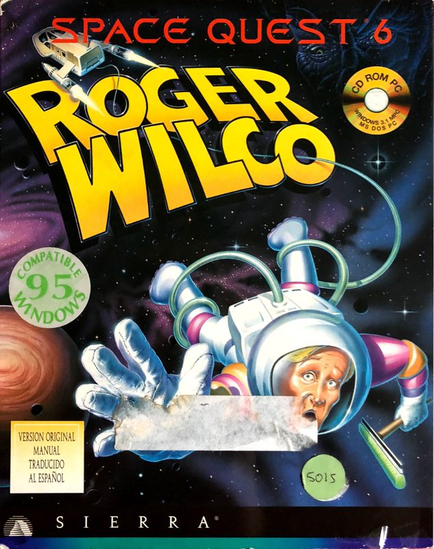 Front Cover for Space Quest 6: Roger Wilco in the Spinal Frontier (DOS)
