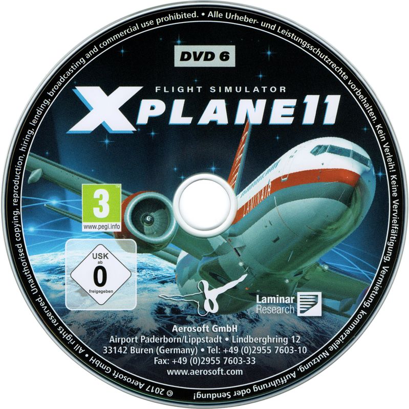 Media for X-Plane 11 (Aerosoft Edition) (Linux and Macintosh and Windows): Disc 6/9