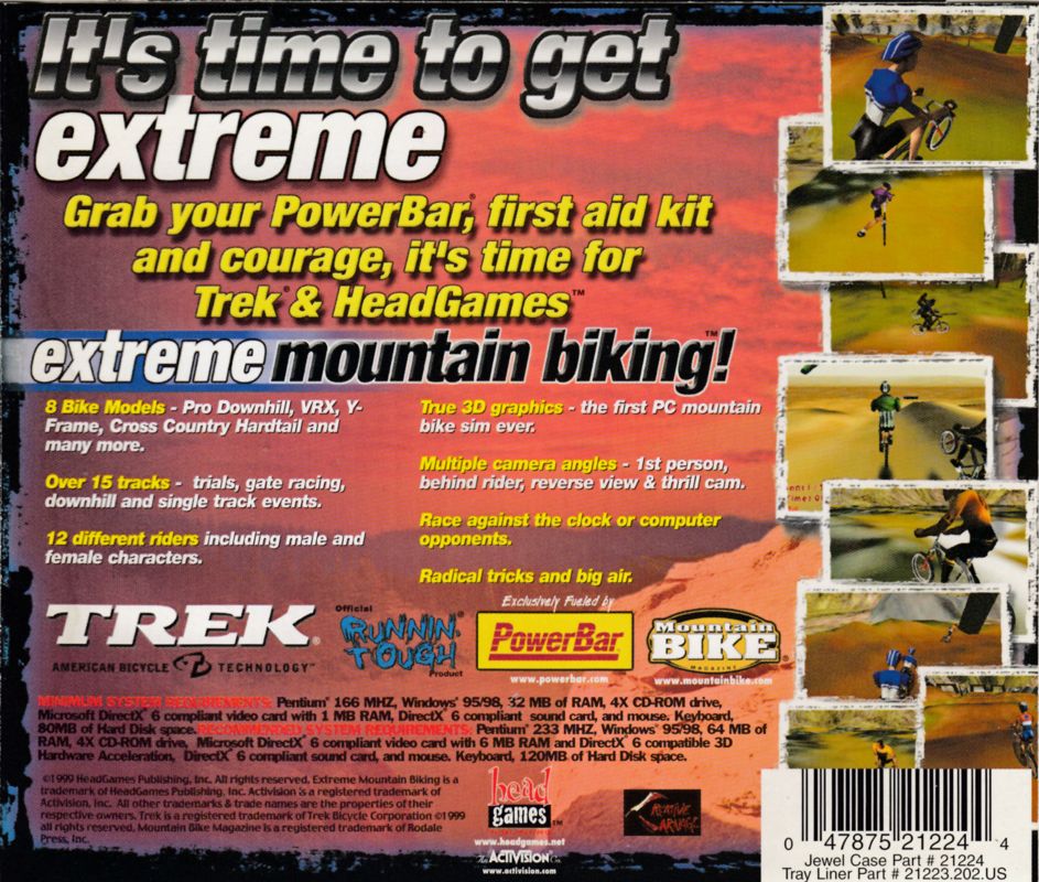 Other for Extreme Mountain Biking (Windows): Jewel case - back