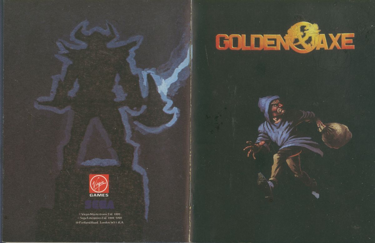 Manual for Golden Axe (ZX Spectrum) (Cassette release)