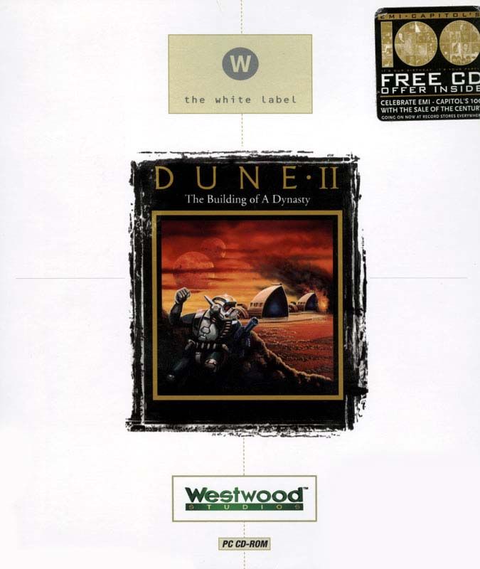 Front Cover for Dune II: The Building of a Dynasty (DOS) (White Label release)