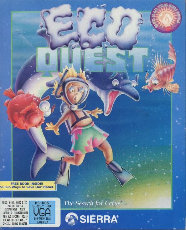 Front Cover for EcoQuest: The Search for Cetus (DOS) (VGA 5.25" disk release)