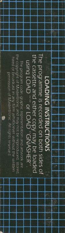 Back Cover for Gnasher (ZX Spectrum)