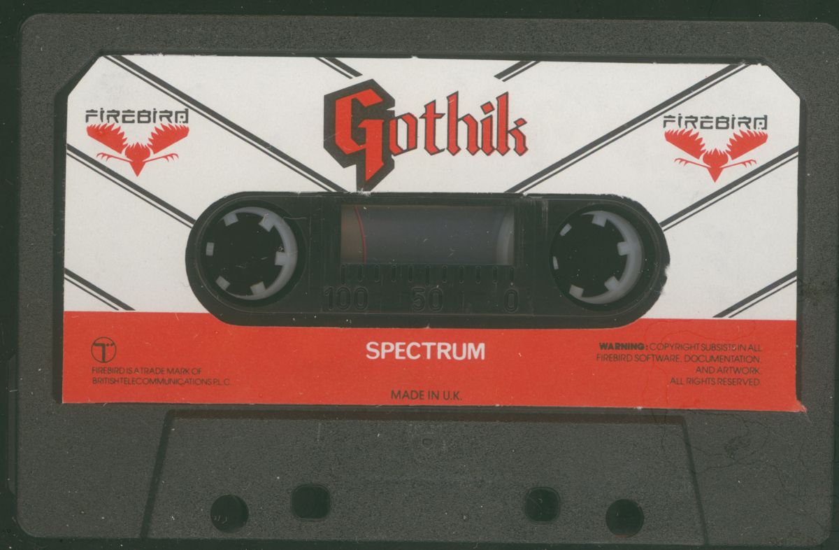 Media for Gothik (ZX Spectrum)