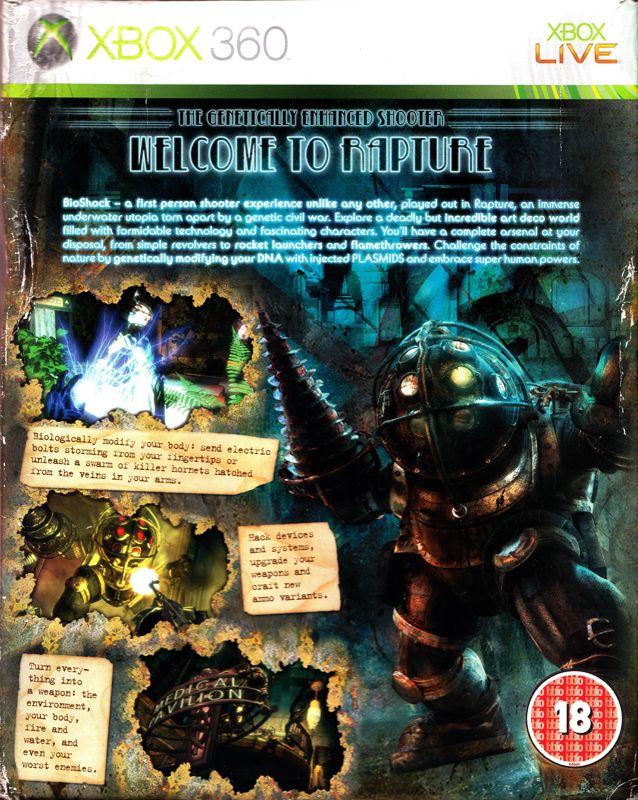 Spine/Sides for BioShock (Limited Edition) (Xbox 360): Left
