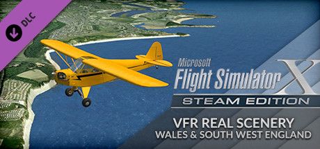 Front Cover for Microsoft Flight Simulator X: Steam Edition - VFR Real Scenery Wales & South West England (Windows) (Steam release)