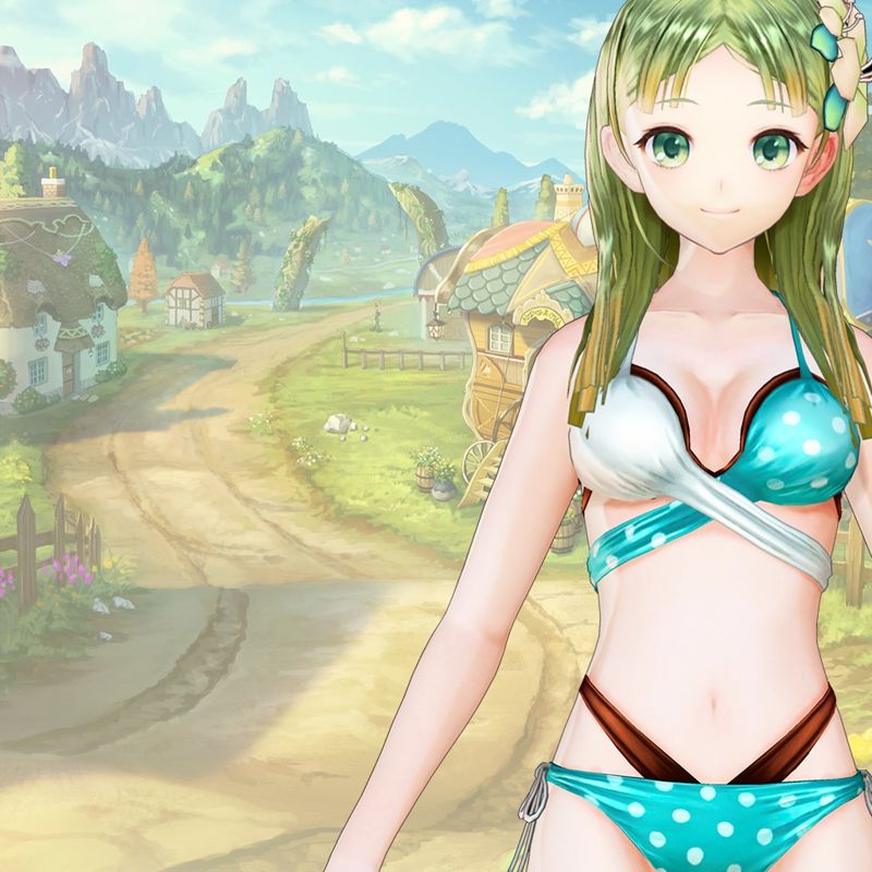 Front Cover for Atelier Lulua: The Scion of Arland - Piana's Swimsuit "Vivid Two-color" (PlayStation 4) (download release)