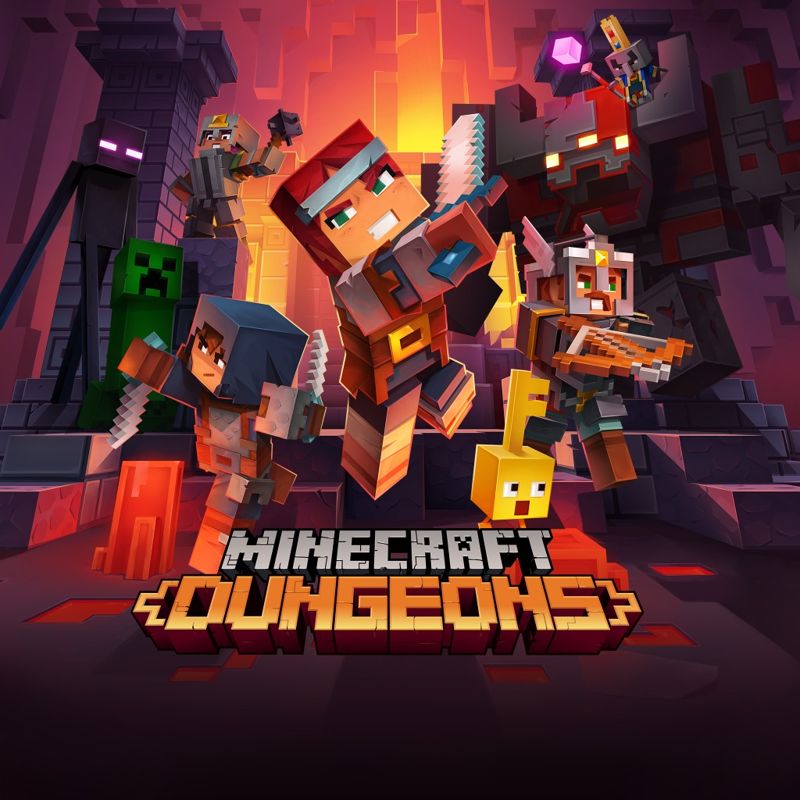 Front Cover for Minecraft Dungeons (PlayStation 4) (download release)