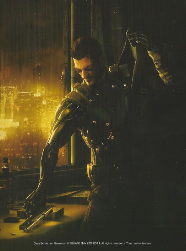 Other for Deus Ex: Human Revolution (Collector's Edition) (Xbox 360): Disc Holder - Outside - Fold
