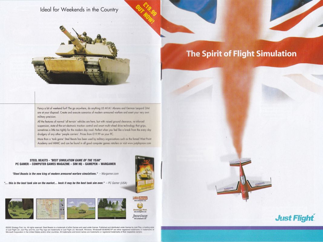 Extras for Mosquito Squadron (Windows): Catalogue: Front & Back