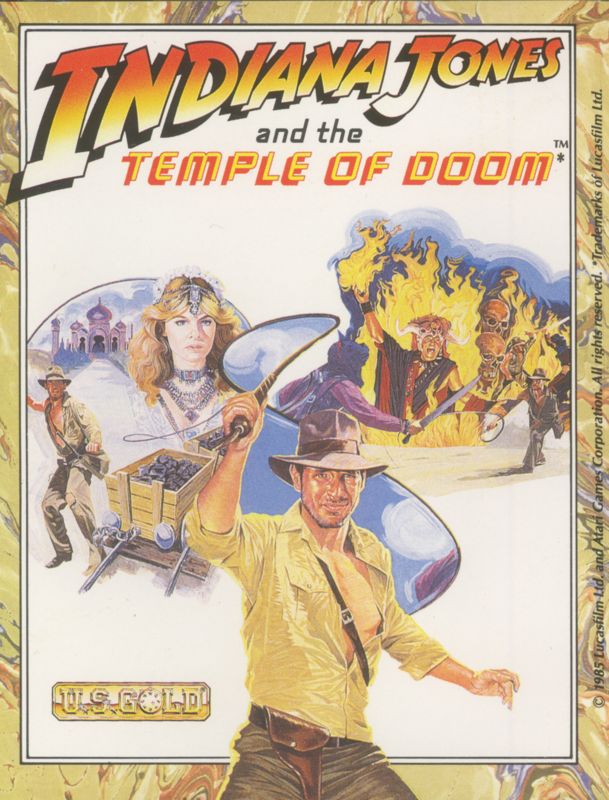 Back Cover for Indiana Jones and the Last Crusade: The Action Game / Indiana Jones and the Temple of Doom (ZX Spectrum)