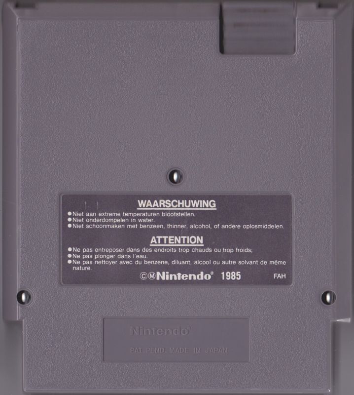 Media for Metroid (NES): Back