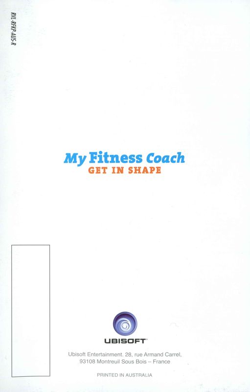 Advertisement for Yourself!Fitness (Wii): Back