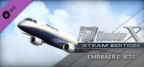 Front Cover for Microsoft Flight Simulator X: Steam Edition - Embraer E-Jets 175 & 195 (Windows) (Steam release)