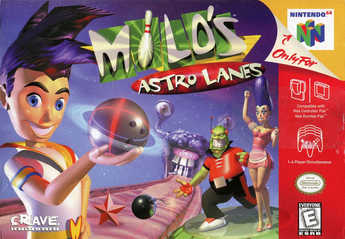 Front Cover for Milo's Astro Lanes (Nintendo 64)