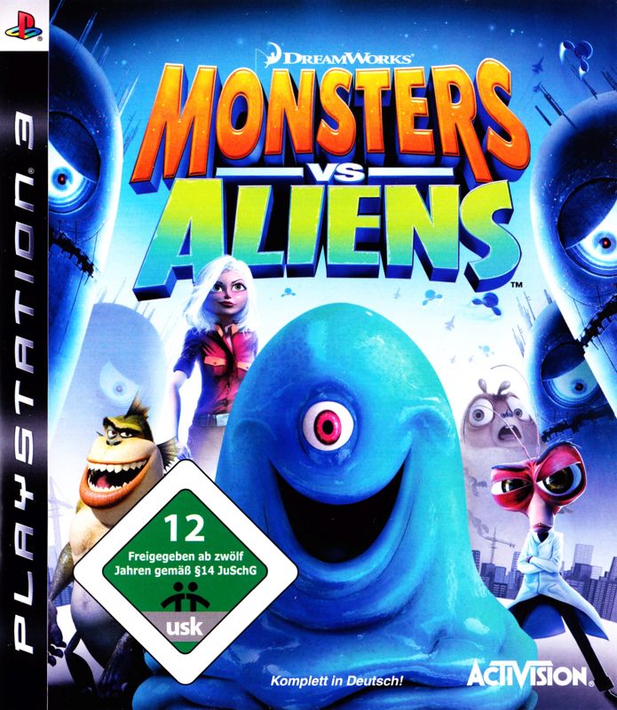 Front Cover for Monsters vs. Aliens (PlayStation 3)