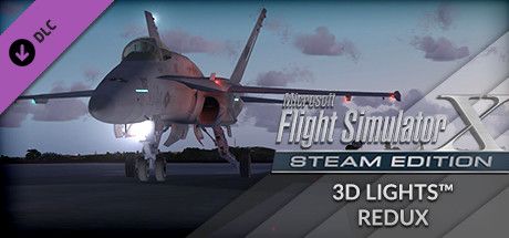 Front Cover for Microsoft Flight Simulator X: Steam Edition - 3D Lights Redux (Windows) (Steam release)