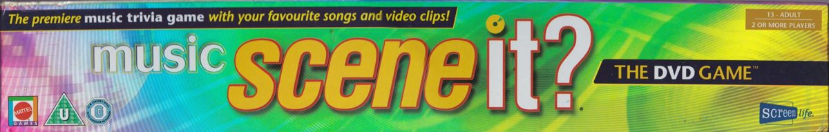 Spine/Sides for Scene It?: Music (DVD Player): Lid: Top
