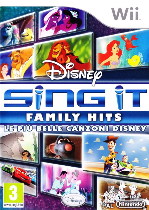 Front Cover for Disney Sing It: Family Hits (Wii)