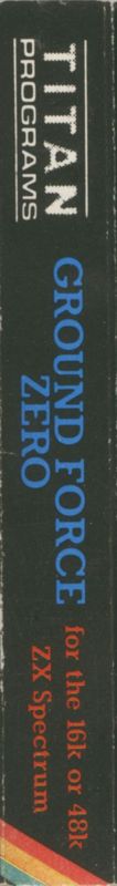 Spine/Sides for Ground Force Zero (ZX Spectrum)