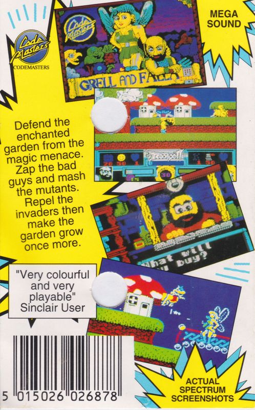 Back Cover for Grell and Fella (ZX Spectrum)